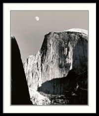 Moon Over Half Dome Framed Wall Art by Ansel Adams - 26.91W x 31.41H in. Moon Over Half Dome Framed Wall Art by Ansel Adams - 26.91W x 31.41H in.