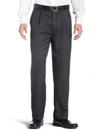Louis Raphael LUXE Men's 100% Worsted Wool Micro Tic Pleated Hidden Extension Dress Pant Louis Raphael LUXE Men's 100% Worsted Wool Micro Tic Pleated Hidden Extension Dress Pant