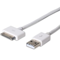 Fosmon Apple MFI Certified USB Sync and Charge Cable for all 30-Pin iPhone /iPad /iPod - 6ft White Fosmon Apple MFI Certified USB Sync and Charge Cable for all 30-Pin iPhone /iPad /iPod - 6ft White