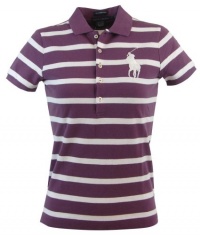 Ralph Lauren Sport Womens The Skinny Polo Big Pony Polo Shirt - XL - Purple Ralph Lauren Sport Womens The Skinny Polo Big Pony Polo Shirt - XL - Purple