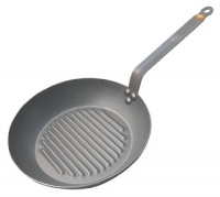 DeBuyer Mineral B Element Grill Iron Frypan, 10.2-Inch Round DeBuyer Mineral B Element Grill Iron Frypan, 10.2-Inch Round