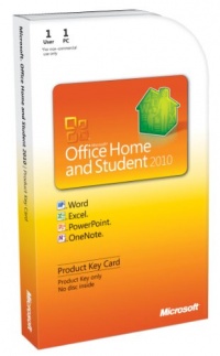 Microsoft Office Home & Student 2010 Key Card - 1PC/1User Microsoft Office Home & Student 2010 Key Card - 1PC/1User