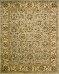 Nourison Rugs Jaipur Collection JA34 Seafoam Runner 2'4 x 8' Area Rug Nourison Rugs Jaipur Collection JA34 Seafoam Runner 2'4 x 8' Area Rug