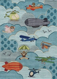 Momeni Lil Mo Whimsy LMJ10SKY4060 Sky Rug Momeni Lil Mo Whimsy LMJ10SKY4060 Sky Rug