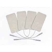 Premium 8 Large 2 x 4 White Foam Backed Electrodes with Tyco ® Gel 2 Resealable Packs of 4 Electrodes Each by ProPatch® Great for Lower Back Premium 8 Large 2 x 4 White Foam Backed Electrodes with Tyco ® Gel 2 Resealable Packs of 4 Electrodes Each by ProPatch® Great for Lower Back