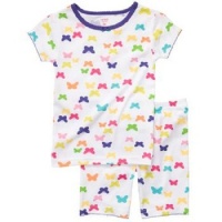 Carter's Toddler Girls 2 Piece Colorful Butterflies Cotton Knit Short Sleeve Top and Shorts Pajama Set (3t) 3 Toddler Carter's Toddler Girls 2 Piece Colorful Butterflies Cotton Knit Short Sleeve Top and Shorts Pajama Set (3t) 3 Toddler