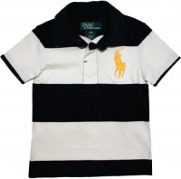 Ralph Lauren Layette Baby Boy's Striped Big Pony Rugby, Navy, 12M Ralph Lauren Layette Baby Boy's Striped Big Pony Rugby, Navy, 12M
