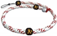 MLB Oakland Athletics Classic Frozen Rope Baseball Necklace MLB Oakland Athletics Classic Frozen Rope Baseball Necklace