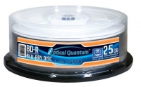Optical Quantum 4X 25GB BD-R Blu-ray Blank Disc White Inkjet Hub Printable, 25 pcs Optical Quantum 4X 25GB BD-R Blu-ray Blank Disc White Inkjet Hub Printable, 25 pcs