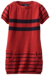Nautica Sportswear Kids Girls 2-6X Short Sleeve Sweater Dress, Deep Red, 4T Nautica Sportswear Kids Girls 2-6X Short Sleeve Sweater Dress, Deep Red, 4T