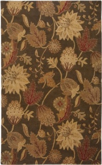 Rizzy Home FL1478 Floral 8-Feet by 8-Feet Round Area Rug, Brown Rizzy Home FL1478 Floral 8-Feet by 8-Feet Round Area Rug, Brown
