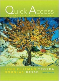 Quick Access Reference for Writers (6th Edition) Quick Access Reference for Writers (6th Edition)