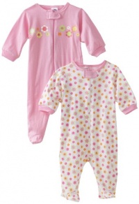 Gerber Baby-Girls Newborn 2 Pack Zip Front Flowers Sleep and Play Gerber Baby-Girls Newborn 2 Pack Zip Front Flowers Sleep and Play
