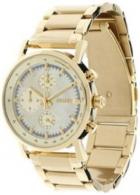 DKNY Chronograph Quartz Gold Tone Dial Women's Watch NY4332