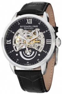 Stuhrling Original Men's 574.02 Aristocrat Executive II Automatic Skeleton Black Dial Watch Stuhrling Original Men's 574.02 Aristocrat Executive II Automatic Skeleton Black Dial Watch