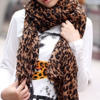 WorldPrideInc Fashion Leopard Pattern Shawl Scarf Wrap for Women WorldPrideInc Fashion Leopard Pattern Shawl Scarf Wrap for Women