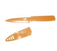 Kuhn Rikon Nonstick Paring Knives Colori 4-Inch Blade, Apple Cider Kuhn Rikon Nonstick Paring Knives Colori 4-Inch Blade, Apple Cider