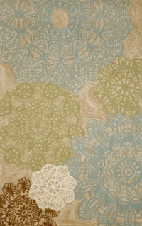 Liora Manne Ravella Crochet Rug, 7-Feet 6-Inch by 9-Feet 6-Inch, Aqua Liora Manne Ravella Crochet Rug, 7-Feet 6-Inch by 9-Feet 6-Inch, Aqua