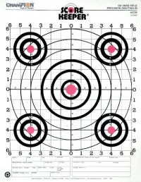 Champion Score Keeper Fluorescent Orange Bull 100-yard Sight-In Rifle Target (Pack of 12) Champion Score Keeper Fluorescent Orange Bull 100-yard Sight-In Rifle Target (Pack of 12)