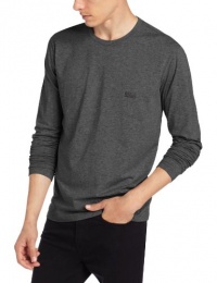 HUGO BOSS Men's Cotton Stretch Long Sleeve Crew Neck Shirt HUGO BOSS Men's Cotton Stretch Long Sleeve Crew Neck Shirt