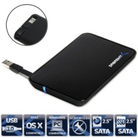 Sabrent USB 3.0 To 2.5-Inch Sata Aluminum Hard Drive Enclosure Black (BK-21OS2) Sabrent USB 3.0 To 2.5-Inch Sata Aluminum Hard Drive Enclosure Black (BK-21OS2)