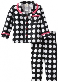 ABSORBA Baby-Girls Infant Dot Pajama Set, Black/White, 24 Months ABSORBA Baby-Girls Infant Dot Pajama Set, Black/White, 24 Months
