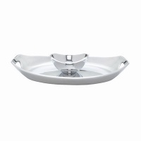 Classic Fjord 2-piece Cast Aluminum Chip 'n' Dip by Dansk® Classic Fjord 2-piece Cast Aluminum Chip 'n' Dip by Dansk®