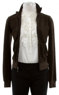 Juicy Couture Grant Terry Long Sleeve Zip Front Track Jacket Petite Juicy Couture Grant Terry Long Sleeve Zip Front Track Jacket Petite