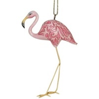 Jim Shore Heartwood Creek from Enesco Pink Flamingo Ho 4.75 IN Jim Shore Heartwood Creek from Enesco Pink Flamingo Ho 4.75 IN