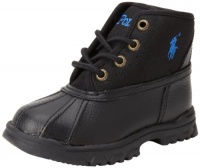 Polo Ralph Lauren Kids Woodward Boot (Toddler/Little Kid/Big Kid),Black Leather/Black Nylon,10 M US Toddler Polo Ralph Lauren Kids Woodward Boot (Toddler/Little Kid/Big Kid),Black Leather/Black Nylon,10 M US Toddler