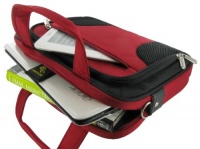 rooCASE Netbook / iPad Carrying Bag for Samsung NB30-JP02 10.1-Inch Netbook Texturized Matte Black - Deluxe Series Red / Black rooCASE Netbook / iPad Carrying Bag for Samsung NB30-JP02 10.1-Inch Netbook Texturized Matte Black - Deluxe Series Red / Black