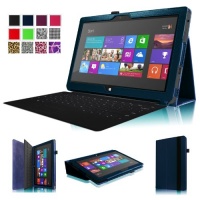 Fintie Folio Case for Microsoft Surface RT / Surface 2 10.6 inch Tablet Slim Fit with Stylus Holder (Does Not Fit Windows 8 Pro Version) - Navy Fintie Folio Case for Microsoft Surface RT / Surface 2 10.6 inch Tablet Slim Fit with Stylus Holder (Does Not Fit Windows 8 Pro Version) - Navy