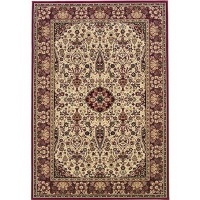 Couristan 3760/6004 Everest Ardebil/Ivory-Red 2-Feet by 3-Feet 7-Inch Rug Couristan 3760/6004 Everest Ardebil/Ivory-Red 2-Feet by 3-Feet 7-Inch Rug