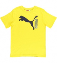 Puma Kids Boys Cat TeeSun Yellow LG Puma Kids Boys Cat TeeSun Yellow LG