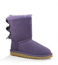 UGG Australia Kids Bailey Bow Shearling Boot Petunia Size 5 UGG Australia Kids Bailey Bow Shearling Boot Petunia Size 5
