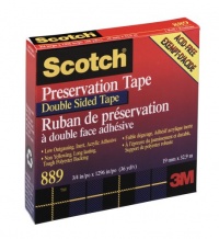 Scotch® Preservation Double-Coated Tape 889, 3/4-inch x 36 Yards, Roll