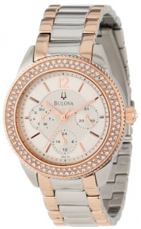 Bulova Women's 98N100 Multi-Function Crystal Bracelet Watch Bulova Women's 98N100 Multi-Function Crystal Bracelet Watch