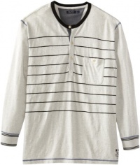 Nautica Men's Big-Tall Long Sleeve Engineered Stripe Henley