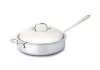 All-Clad 44048 Stainless Steel 3-Ply Bonded Dishwasher Safe Saute Pan with Domed Lid Cookware, 4-Quart, Silver All-Clad 44048 Stainless Steel 3-Ply Bonded Dishwasher Safe Saute Pan with Domed Lid Cookware, 4-Quart, Silver