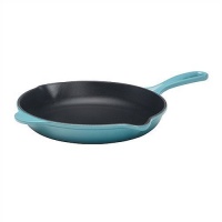 Le Creuset Enameled Cast-Iron 9-Inch Skillet with Iron Handle, Caribbean Le Creuset Enameled Cast-Iron 9-Inch Skillet with Iron Handle, Caribbean