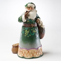 Jim Shore Heartwood Creek from Enesco Green Irish Santa Figurine 10.25 IN Jim Shore Heartwood Creek from Enesco Green Irish Santa Figurine 10.25 IN