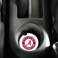 NCAA Alabama Crimson Tide Absorbent Car Coaster - Pack Of 2 NCAA Alabama Crimson Tide Absorbent Car Coaster - Pack Of 2