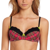 Betsey Johnson Women's Stretch Demi Bra With Sequin Lace Betsey Johnson Women's Stretch Demi Bra With Sequin Lace