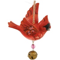 Enesco Jim Shore Heartwood Creek Jingle Birds Cardinal Ornament, 4.25-Inch Enesco Jim Shore Heartwood Creek Jingle Birds Cardinal Ornament, 4.25-Inch