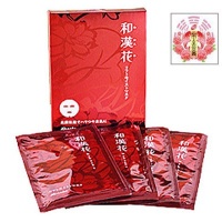 Japanese Skin Care Wakanka Anti Aging Super Moisturizing Facial Mask by Kracie Kanebo & Original Artwork Chinese Love Spell Symbol Pocket Card Gift Set