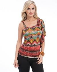 MOD 20 Women's Asymmetric Tribal Sketch Top