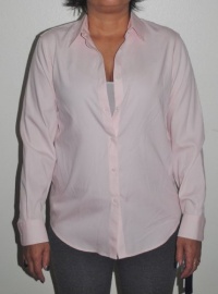 Jones New York Women's Pale Pink Long Sleeve Easy Care Shirt Size Medium Jones New York Women's Pale Pink Long Sleeve Easy Care Shirt Size Medium