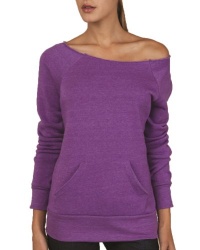 Alternative AA9582 Ladies' Maniac Sweatshirt - ECO TR PURPLE - Medium Alternative AA9582 Ladies' Maniac Sweatshirt - ECO TR PURPLE - Medium