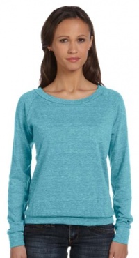 Alternative Apparel Women's Slouchy Pullover, ECO TRUE TURQ, Medium