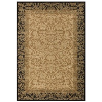 Couristan Everest 1284/4898 Fontana Area Rug - Gold/Black Couristan Everest 1284/4898 Fontana Area Rug - Gold/Black